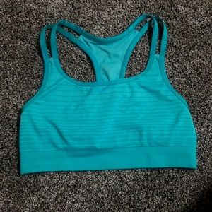 Zella Seamless Sports Bra Medium Green